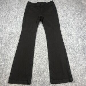 American Eagle Pants Womens 4 Black Kick Boot Chino Twill Stretch Bootcut Casual